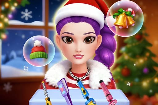 Christmas Hair Stylist Game